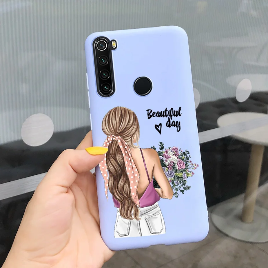 Colorful Flower Case For Xiaomi Redmi Note 8T 8 Coque Soft TPU Cover Case For Xiaomi Redmi Note 8 t Note8 Pro 8Pro Fundas Bumper
