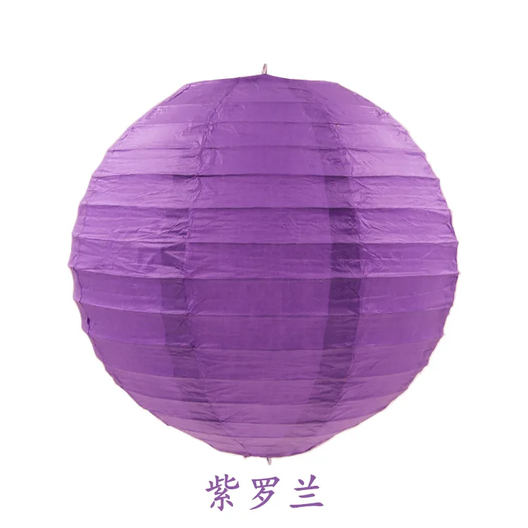 violet 8 ''(20 см) Тиффани Синий Китайский бумажный фонарь Круглый Светильник Свадебный декор планерные праздничные украшения Lampion вечерние скальдфики многоцветный - Цвет: violet