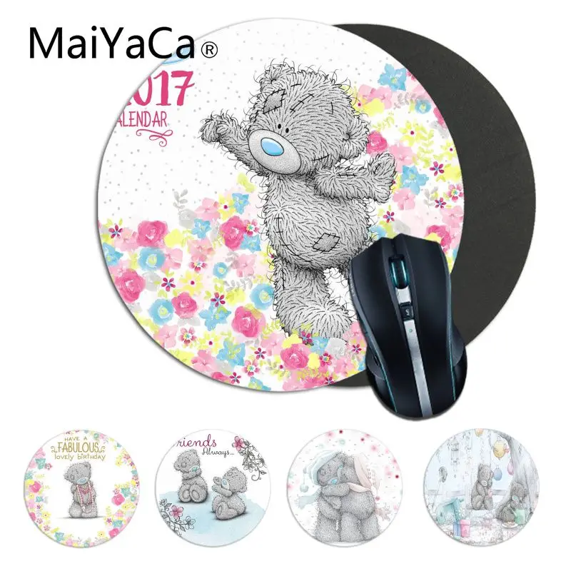 Maiyaca Tatty teddy компьютерные игровые круглые коврики для мыши компьютерный