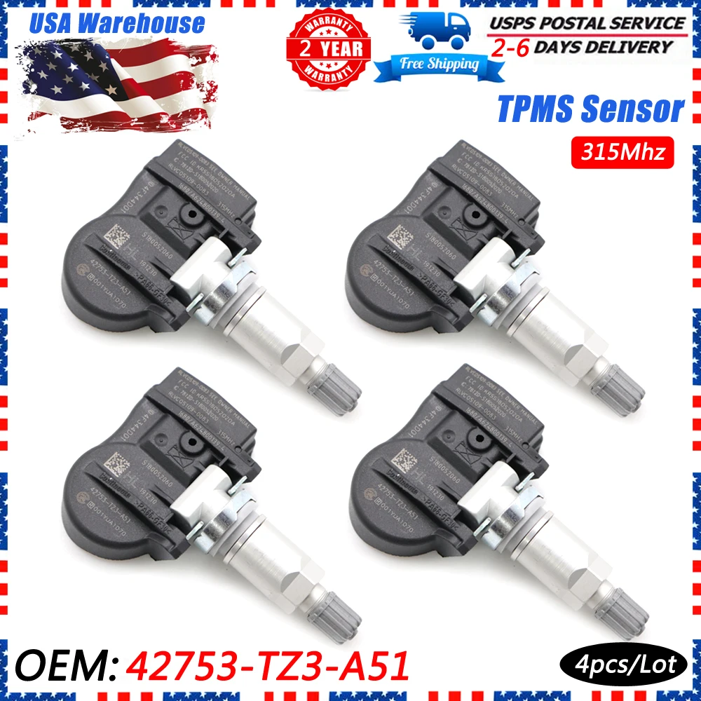XUAN TPMS датчик давления в шинах 42753-TZ3-A51 для Honda Acura TLX ILX RDX MDX 315 МГц 42753TZ3A51 42753-TX4-A512-M1 |