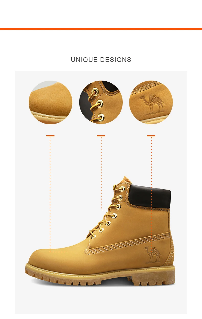 CAMEL Men Women Hiking Shoes Climbing Trekking Boots Outdoor Shoes Anti-slip Tactical Boots Waterproof Warm High-top Shoes