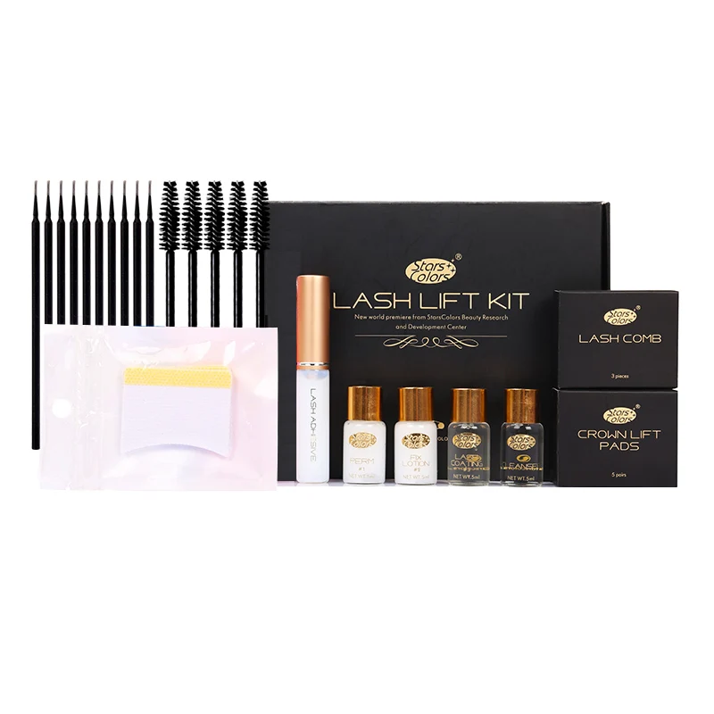 5 Sets/lot Fast Perm Mini Eyelash Kit lashes lift Cilia Lifting Perming Curling Nutritious Growth Treatments Brushes Coating