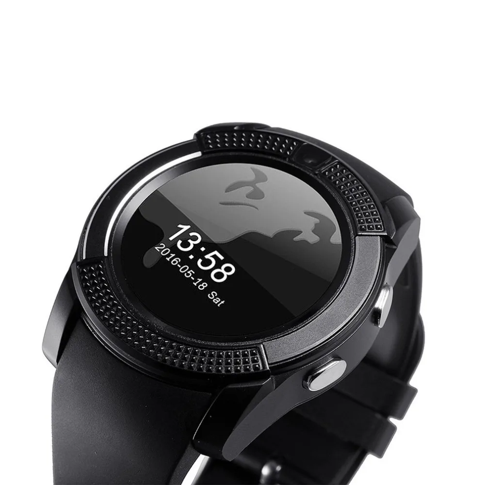 Смарт-часы многофункциональные с камерой Bluetooth Smartwatch Шагомер монитор сердечного ритма sim-карты наручные часы Reloj inteligente