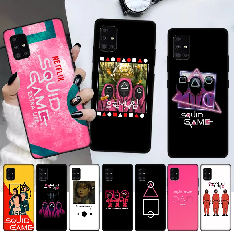 

Squid Game Korea Phone Case For Samsung Galaxy A52 A51 A71 A72 A12 A22 A32 A42 A21S A31 A41 A02S A11 A01 A91 Cover Coque Funda