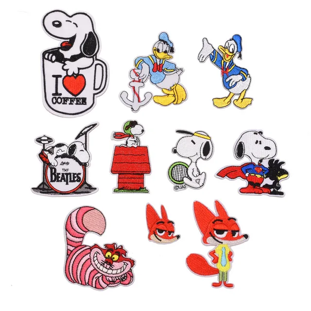 Мультяшные вышитые нашивки Лиса Дети DIY одежда значки | Аксессуары для одежды