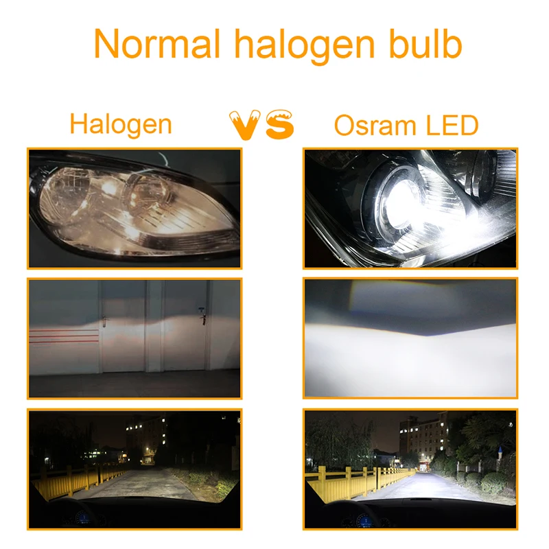 Лампа Ксеноновая Osram супер яркий H8 H16 Автомобильные светодиодные H4 H7 светодиодные фары 9005 9006 HB4 HB3 HIR2 9012 Светодиодная лампа автомобиля H11 Led 6000k 12В противотуманная фара