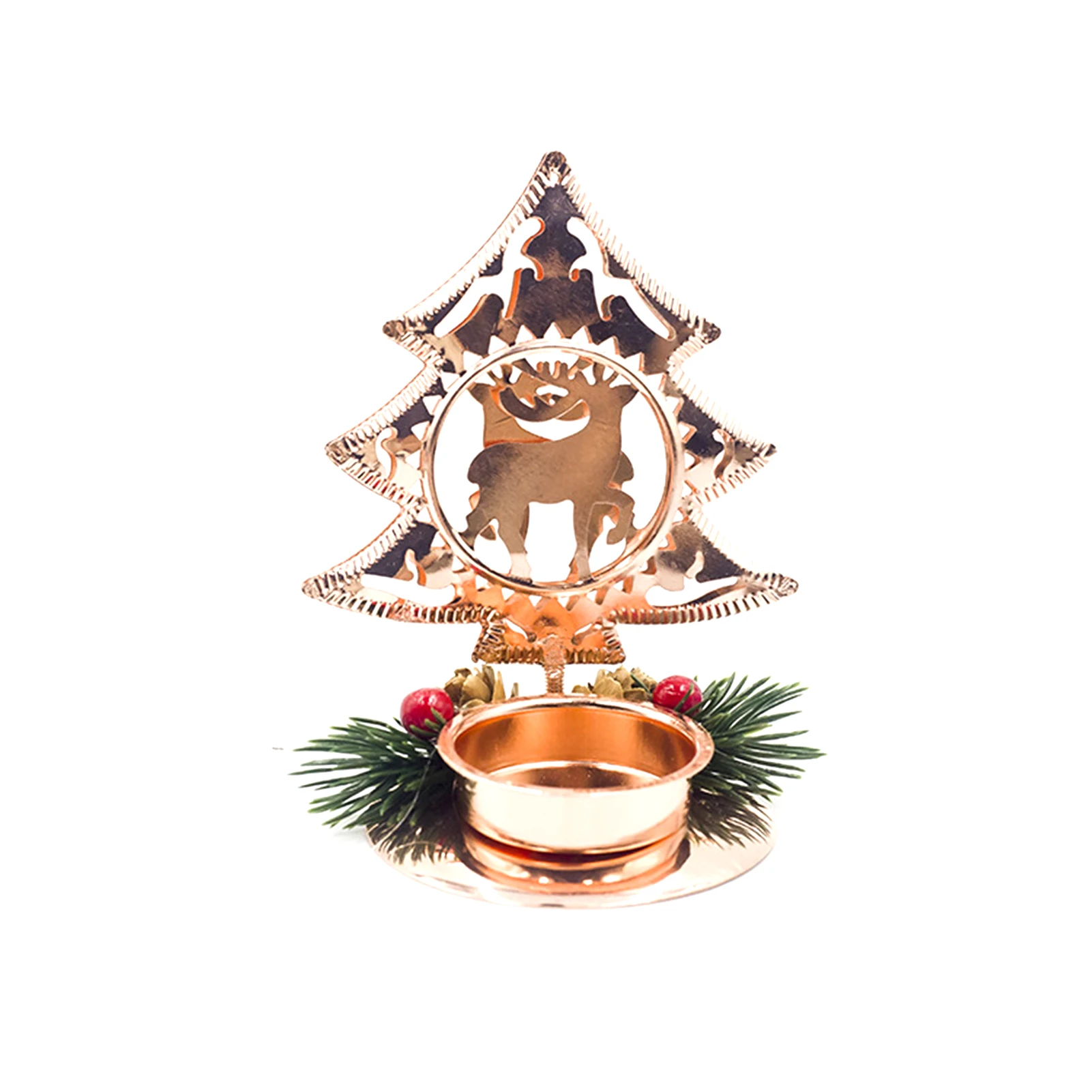 1/4 шт. рождественские украшения для дома Железного человека полые подсвечник