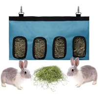 hay bag feeder holder for rabbit pet hanging pouch feeding dispenser container