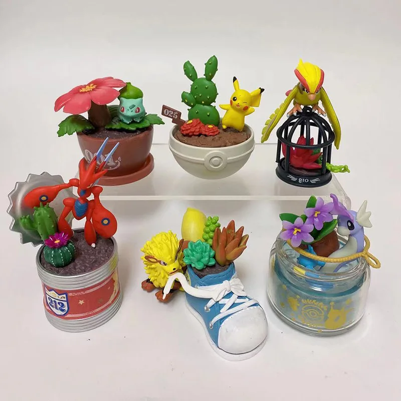 6 шт./компл. аниме Bulbasaur Arcanine Scizor Horsea Dragonair Pidgeotto фигурка игрушки Мультяшные