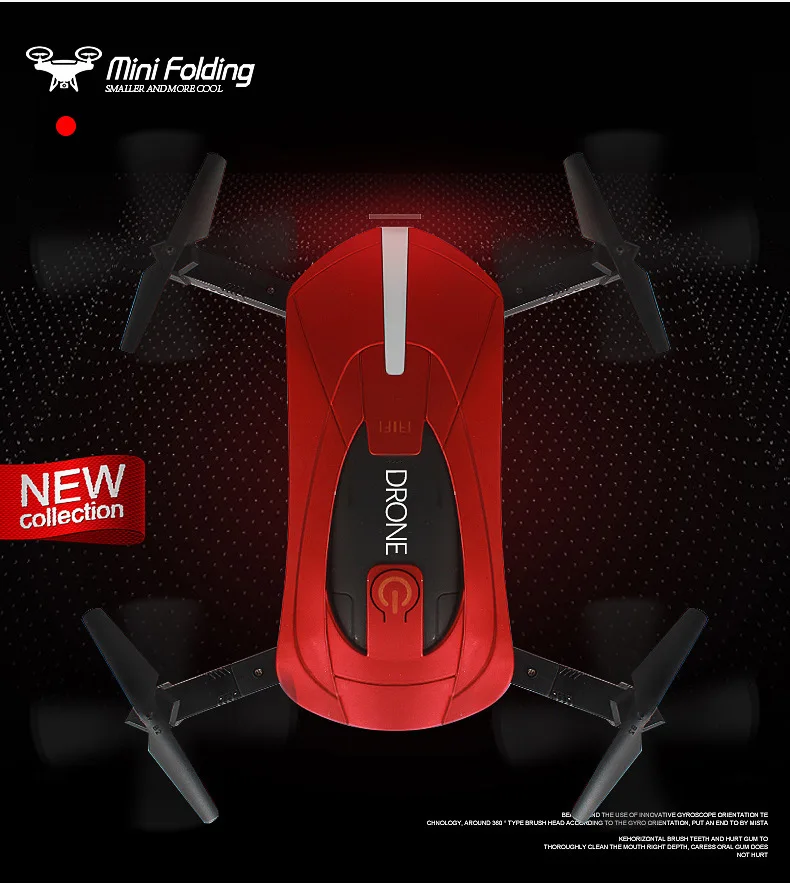 Мини-Дрон с камерой HD складной однокнопочный возврат FPV Квадрокоптер Follow Me RC