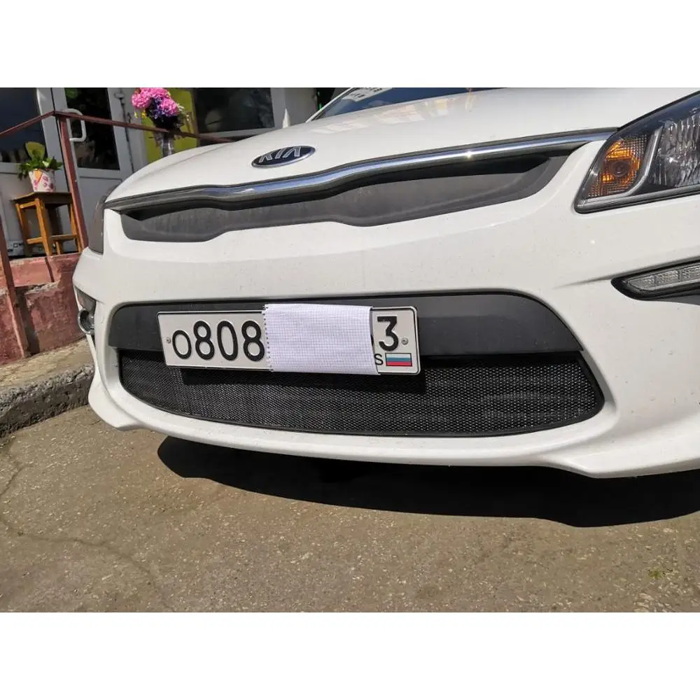 Защитная сетка на решетку радиатора KIA RIO 4 2017 &gt|Защита от насекомых| |