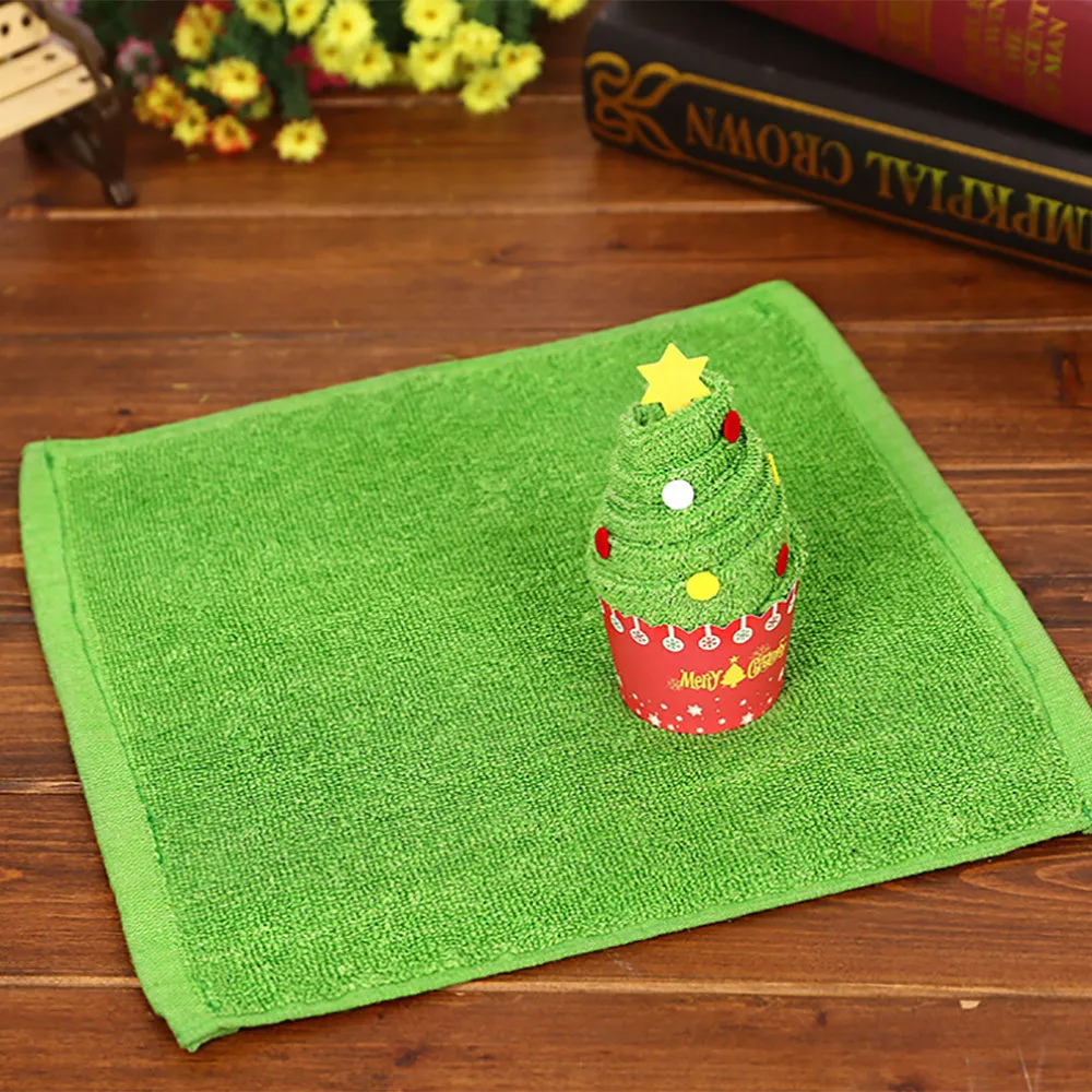 

Towel High Quality 2019 Modern Santa Claus Snowman Christmas Tree Cake Modelling Cotton Towel Creative Gifts^5