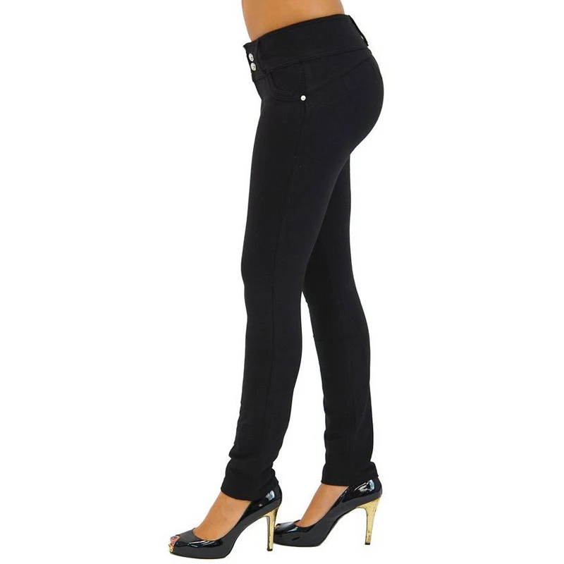 

Newly Women Skinny Pencil Pants High Waisted Ankle Length Leggings Tight Hip Lifting Stretch Pants m99