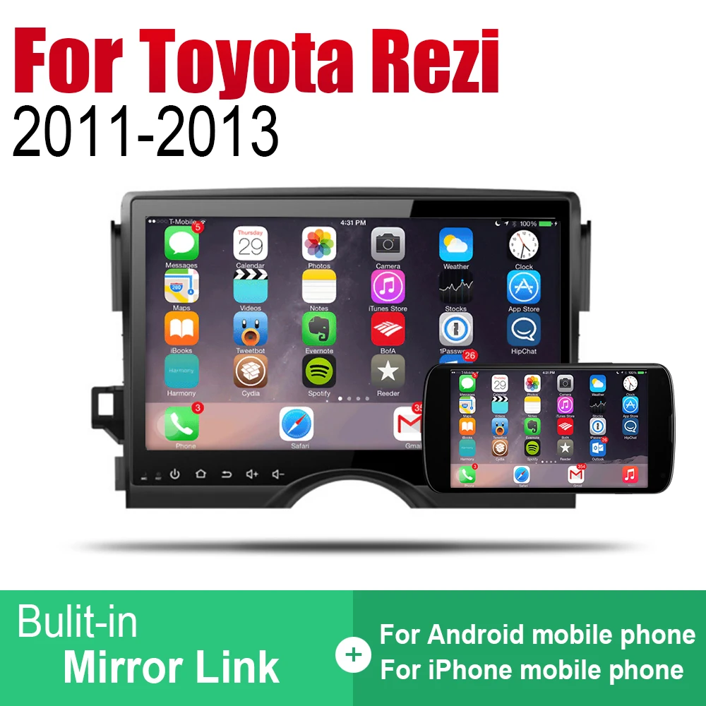 Автомобильный плеер ZaiXi GPS-навигация для Toyota Rezi / Mark 2011 ~ 2013 Автомобильная