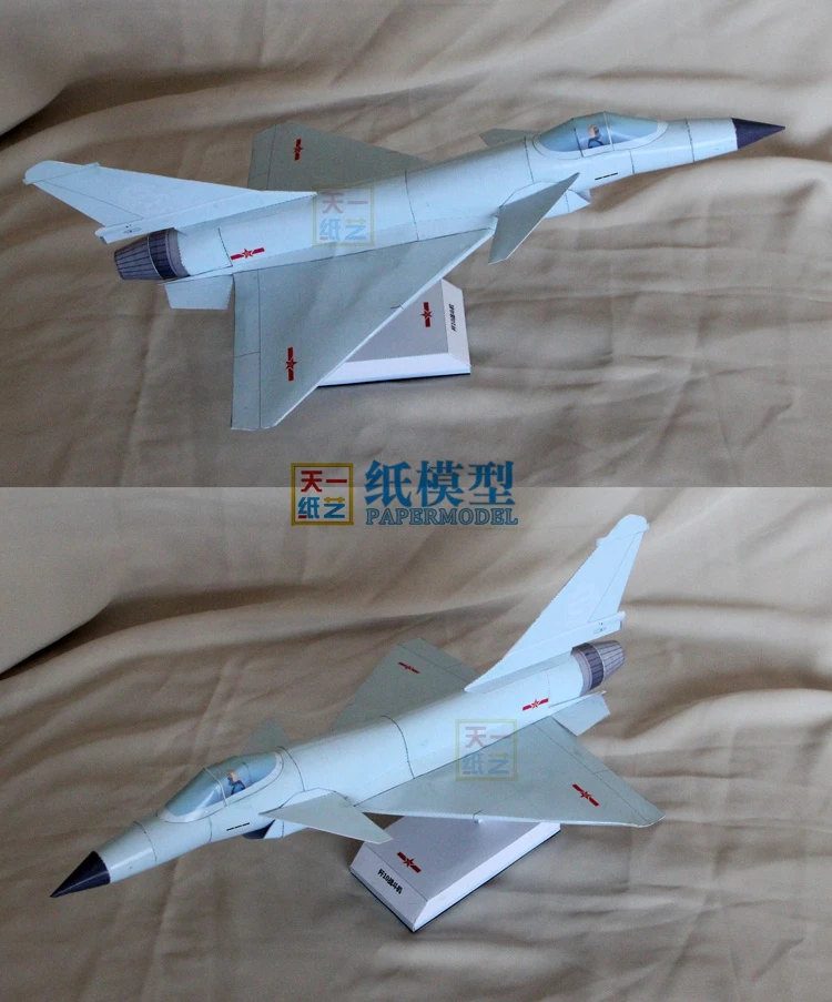 Бумажная 3D модель истребителя J10C Yizhi ручная стереосистема военная научная