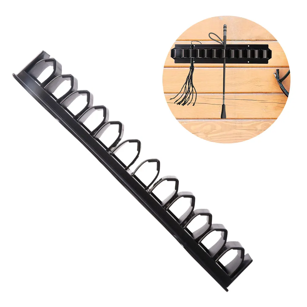

Wall Mounted Multifunctional Whip Rack Durable Fishing Pole Storage Shelf For Horse Stables Bracket Tack Room Hanger Crop Holder