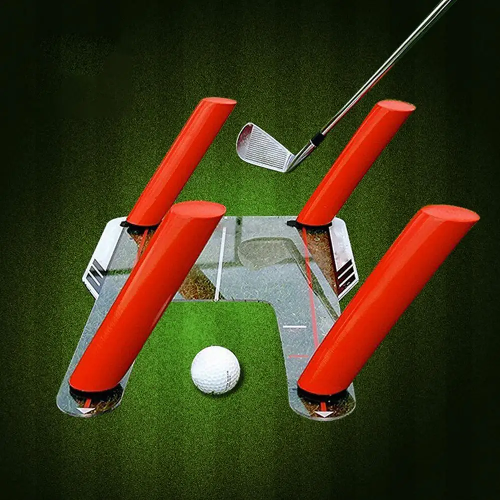 

Golf Alignment Aid Swing Training Speed Trap Unbreakable Practice Base with Bag Golf Training Aid Tool Accessories