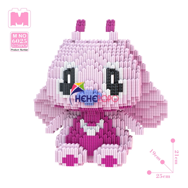 

5770 шт. розовый крупной стежкой соединение Конструкторы для раннего образования игрушка Алмазный конструктор Большой частиц строительные б...