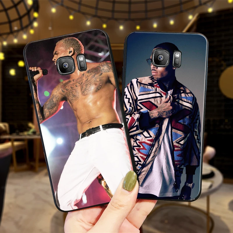 Чехол для samsung A10 A20 A30 A40 A50 A60 крышка A3 A5 6 2018 A8 A6 плюс MJ M40 Coque Chris Brown