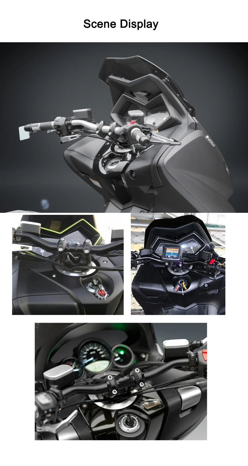 Мотоциклетный комплект стояк POUR GUIDON ручка RISER для YAMAHA TMAX 500 2008 2012 TMAX 530 2012- DX SX