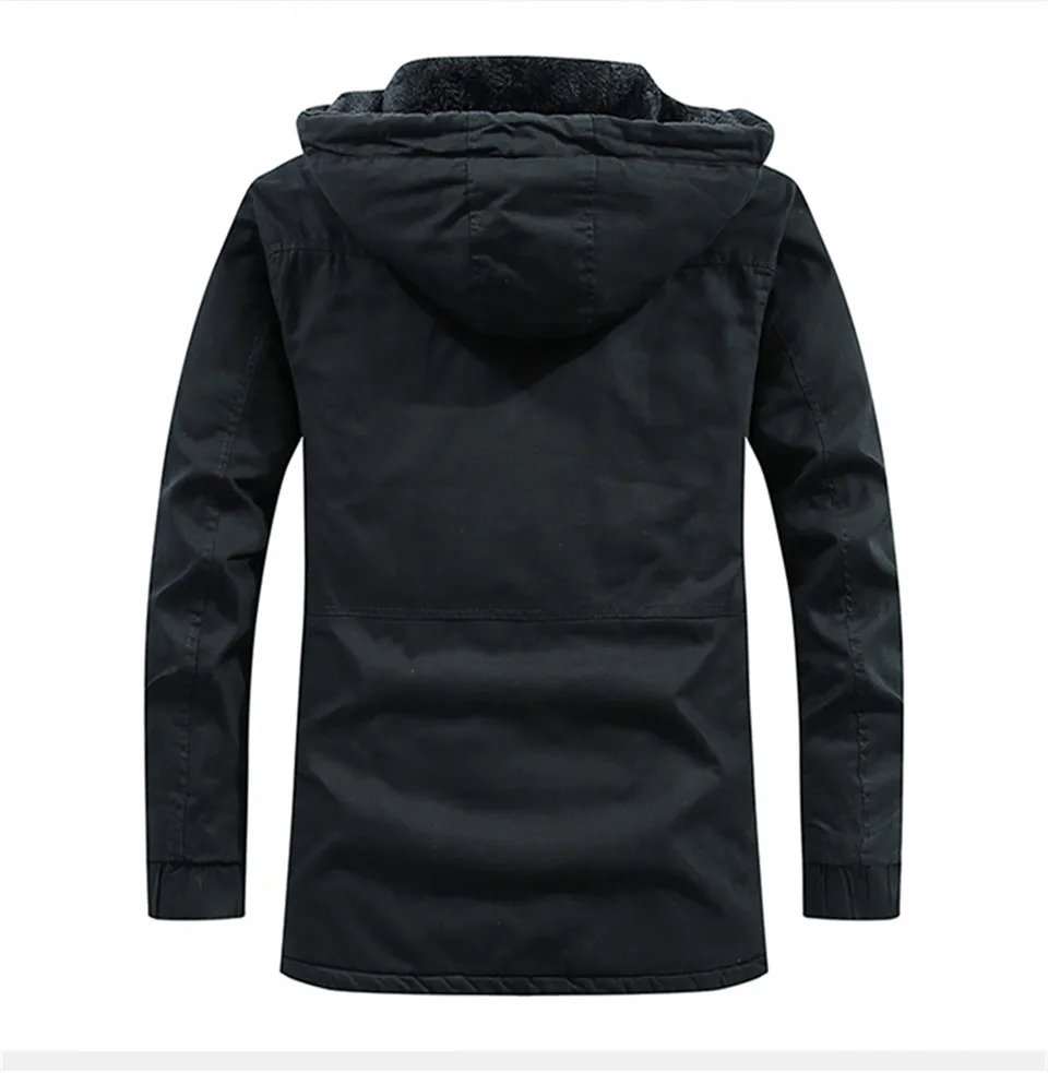 Мужская зимняя куртка новинка Manteau Homme куртка с капюшоном Длинная Куртка пальто однотонные Цветные парки хлопковая стеганая молодежная одежда зимнее пальто