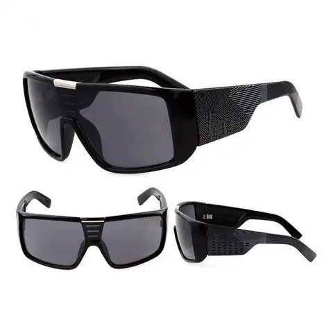 Модный тренд Dragon Domo, большие солнцезащитные очки для мужчин, классические ретро-вождения, спортивные ветрозащитные щитки, большие солнцеза...