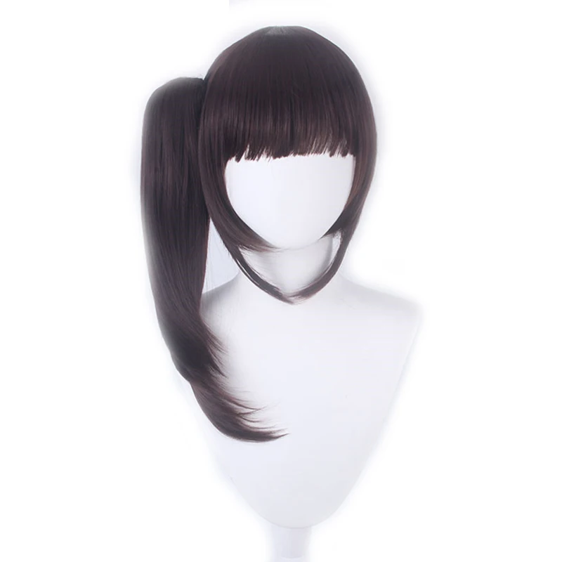 

Аниме Demon Slayer Kimetsu No Yaiba Kanawo Tsuyuri Kanao парик косплей костюм черный коричневый короткий хвост термостойкие парики для волос