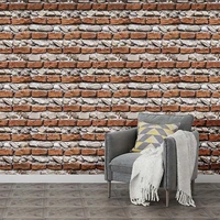 imitation vintage brick peel and stick wall stickers self adhesive vinyl wood wallpapers roll for living room kids room bedroom