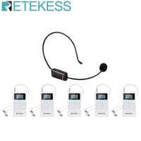 retekess tr503 wireless tour guide system audio fm microphone listening system used for training church factory meeting system