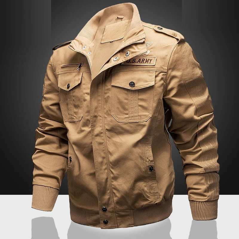 MANLI 2020 Men Hiking Jacket Army Green Military Motorcycle Ma-1 Aviator Bomber Plus 6XL Spring Autumn Mens jackets | Спорт и