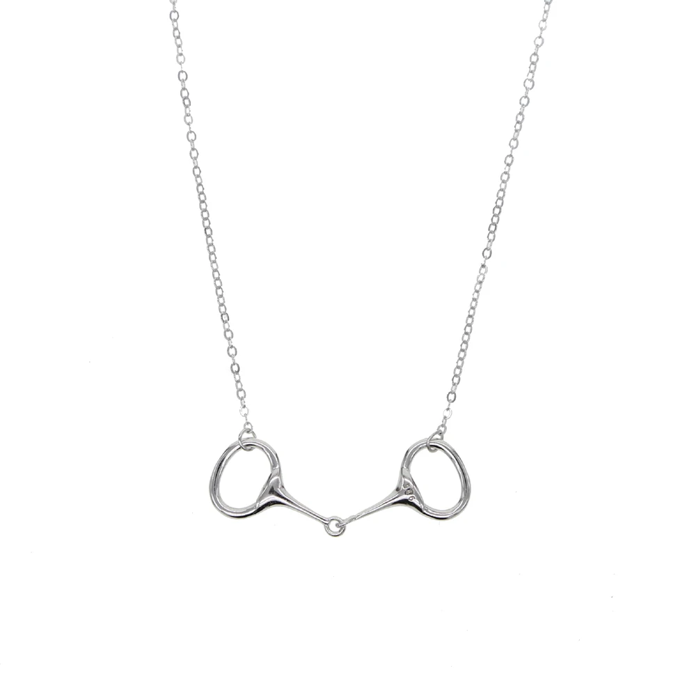 Женское Ожерелье чокер с подвеской в виде лошади из серебра 925 пробы|necklaces for women|maxi