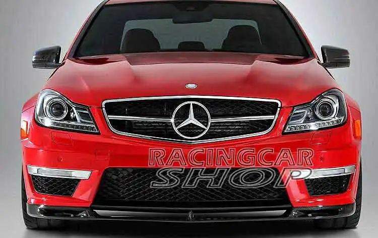 Окрашенный V стиль передний спойлер для Benz W204 C63 F/L Coupe Sedan 2012 2014 - Цена: 18 174,60 руб.