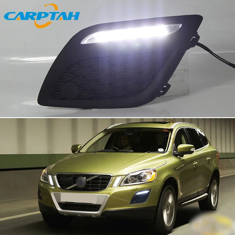

LED Daytime Running Light For Volvo XC60 2011 2012 2013 Waterproof 12V Fog Lamp Decoration Bumper Driving Light LED DRL