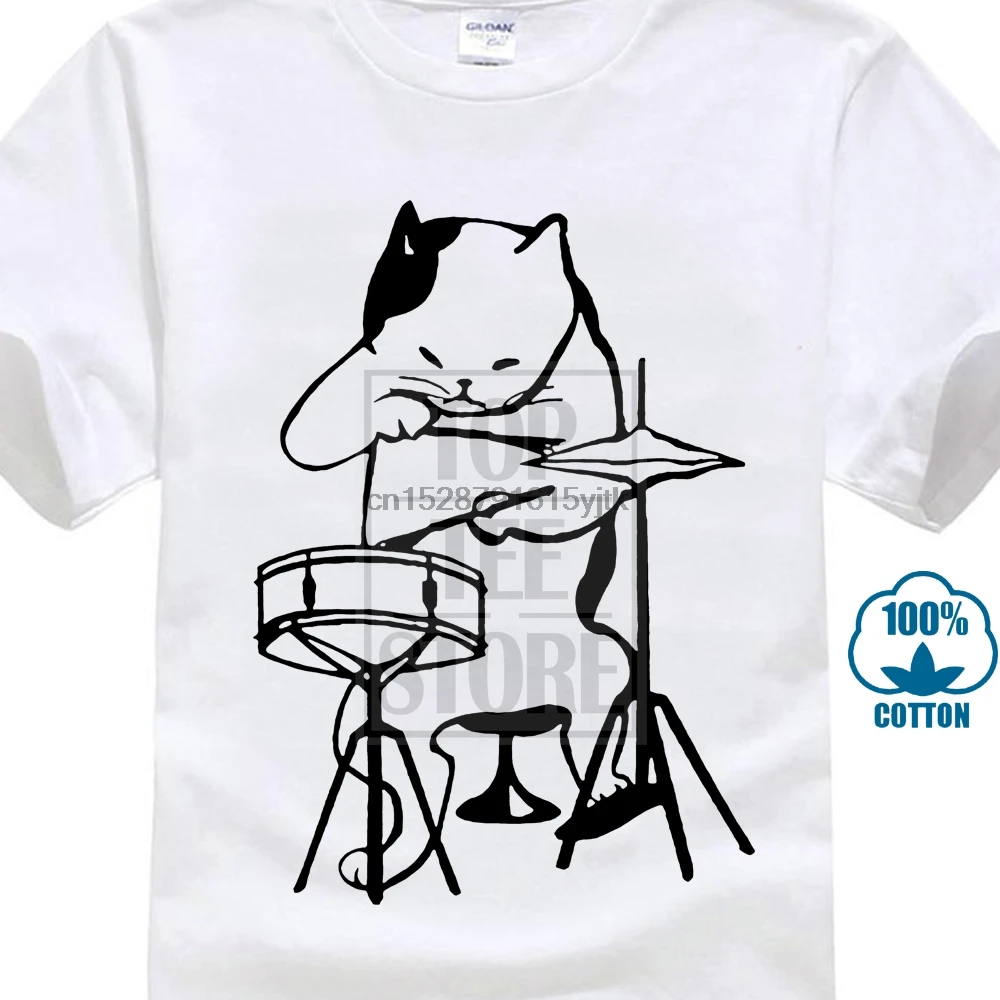 Музыканта игры Барабаны забавная футболка барабанщика рубашка Homme Lover крутая