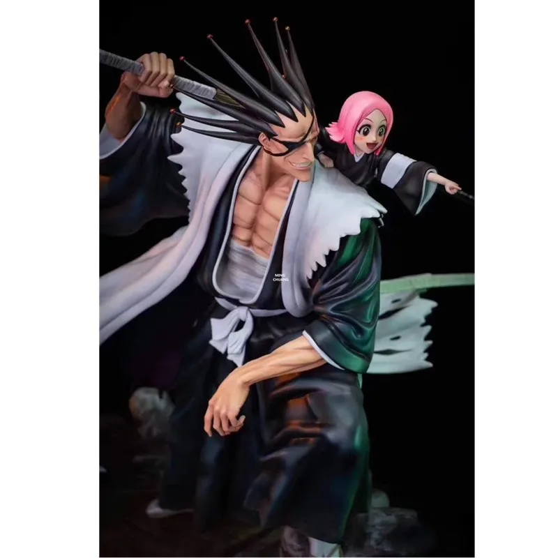 16 &quotотбеливатель статуя Gotei 13 грудь Zaraki Kenpachi полная длина портрет Kusajishi Yachiru GK