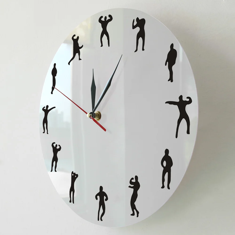Настенные часы для тренажерного зала прекрасный Настенный декор тренировок