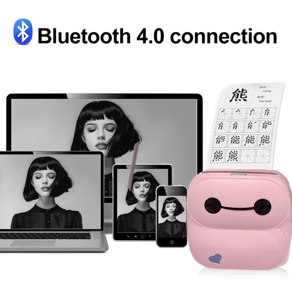 

Goojprt Pocket Mini Portable Bluetooth Printer 58mm Phone Photo Wireless HD 304DPI Thermal Label Printer For Android iOS Phone