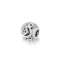 925 sterling silver openwork sun stars moon beads pendant charm bracelet original jewelry diy making for pandora
