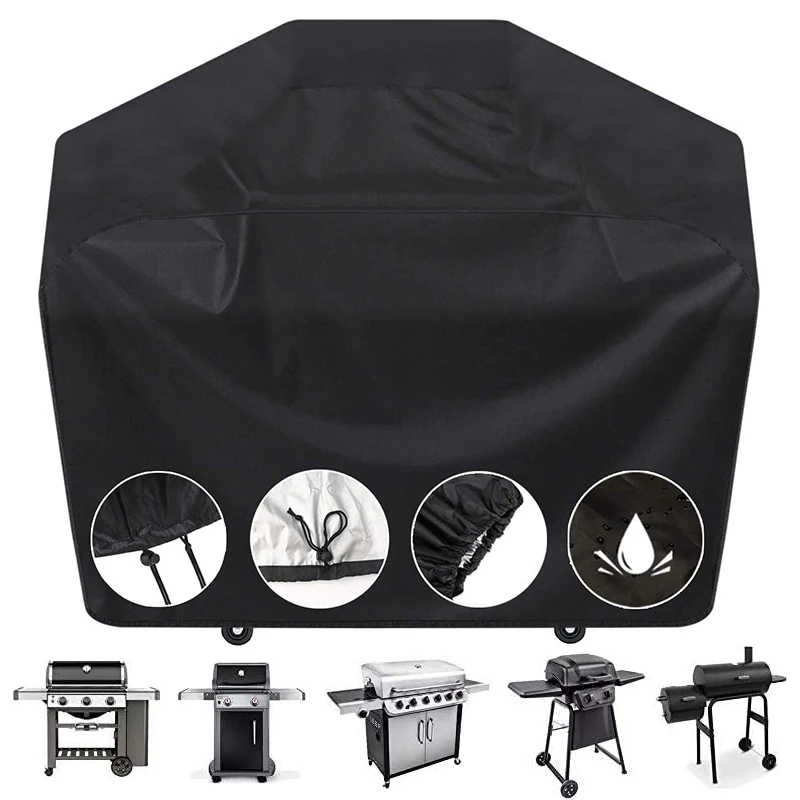 

BBQ Grill Cover Gas Barbecue Grill Protector Cover Waterproof, UV Durable, Fits Grills of Weber Heavy Duty, Barbeque Accessories