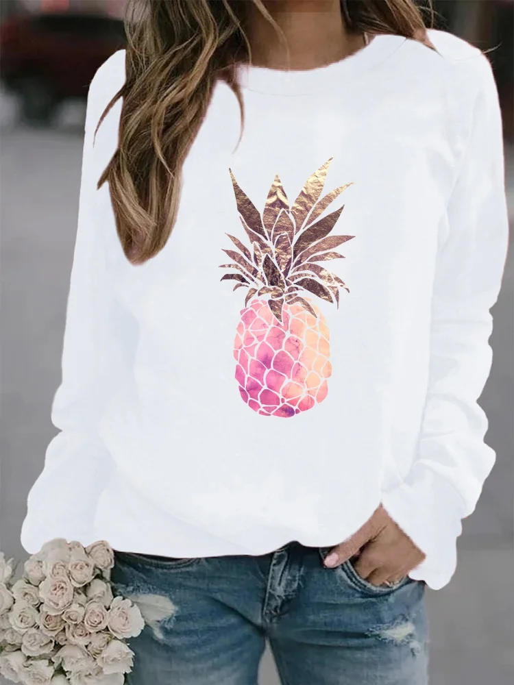 Женская осенне-зимняя новая стильная повседневная модная Однотонная футболка с
