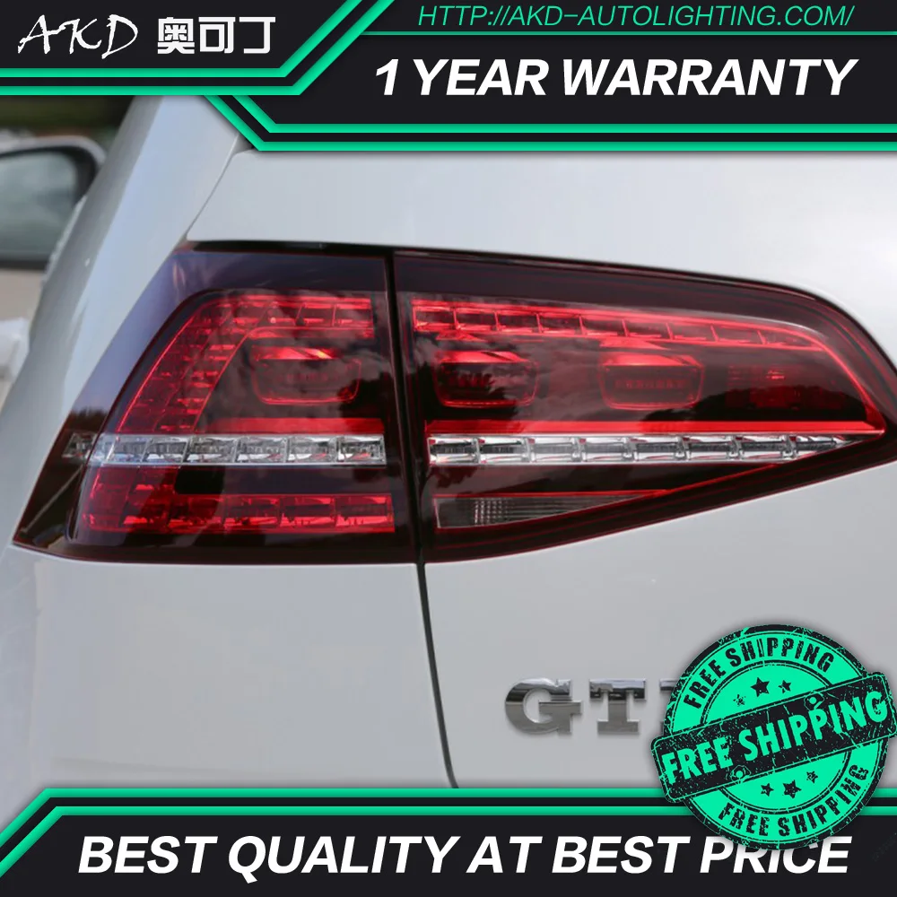 АКД автомобильного тюнинга задних фонарей для VW Golf 7 Golf7 R20 сигнальных огней