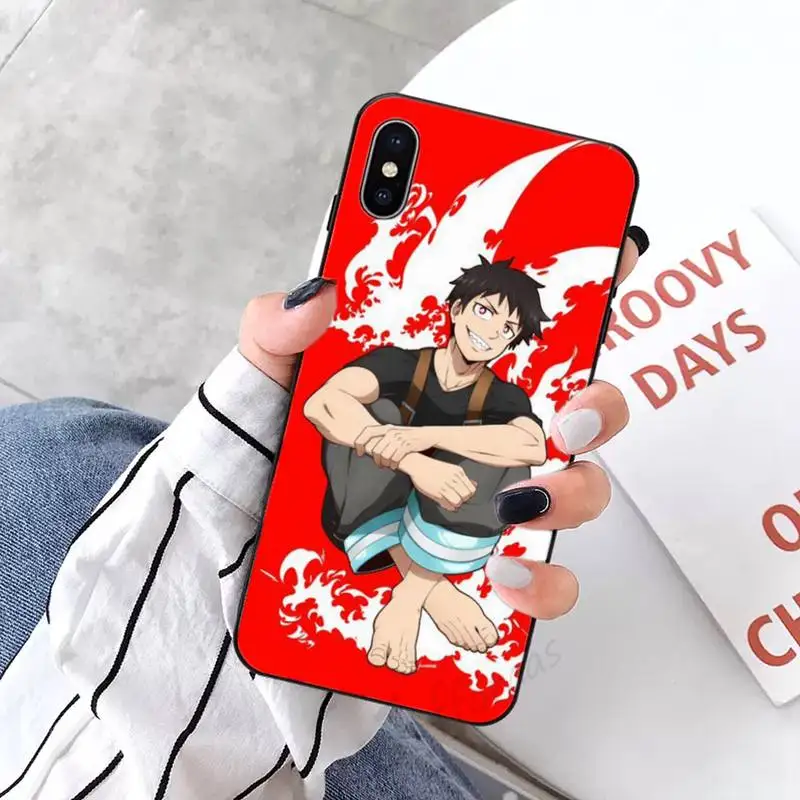 

Fire Force hot anime high quality luxury Phone Case funda for iPhone 11 12 pro XS MAX 8 7 6 6S Plus X 5S SE 2020 XR