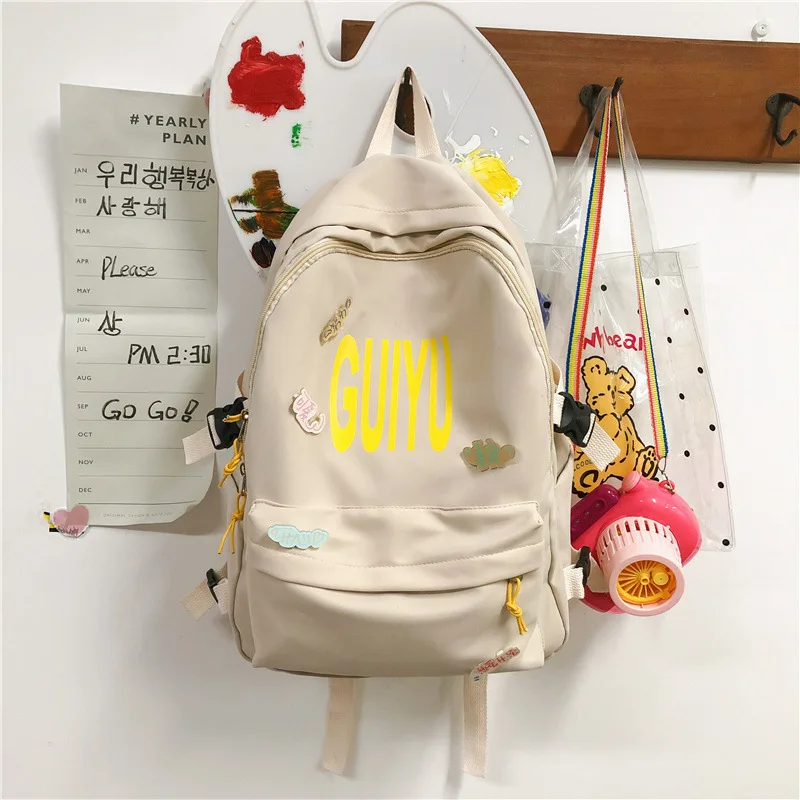 

Schoolbag Korean high school Harajuku ulzzang female backpack junior high school student ins simple campus fashion backpack