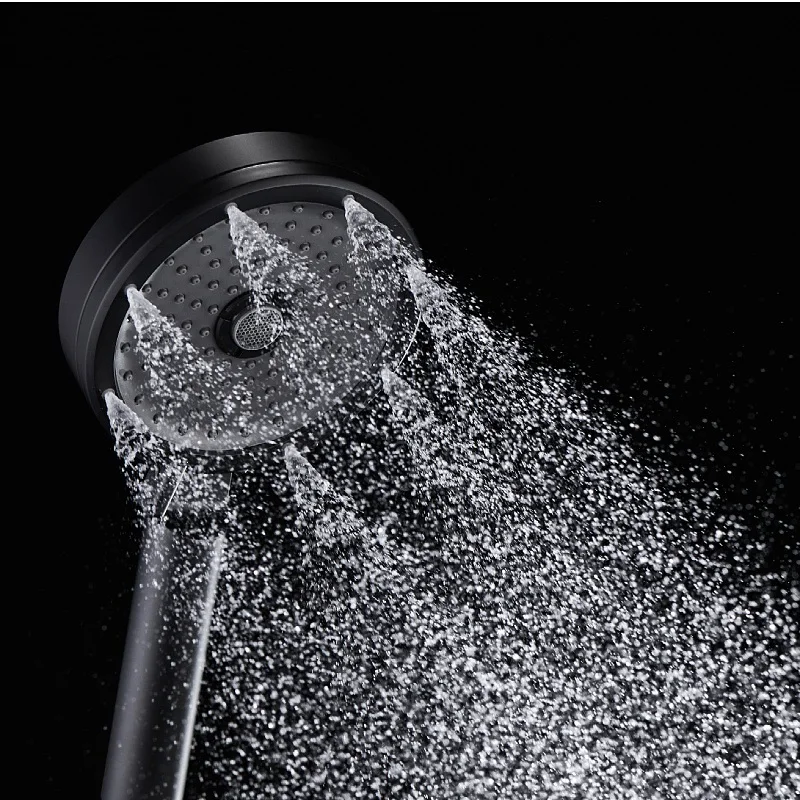Pressurzied Shower Head Spray Rainforest Bubbler Three Modes Adjustable High Quality Water-Saving Universal Bathroom Accessories