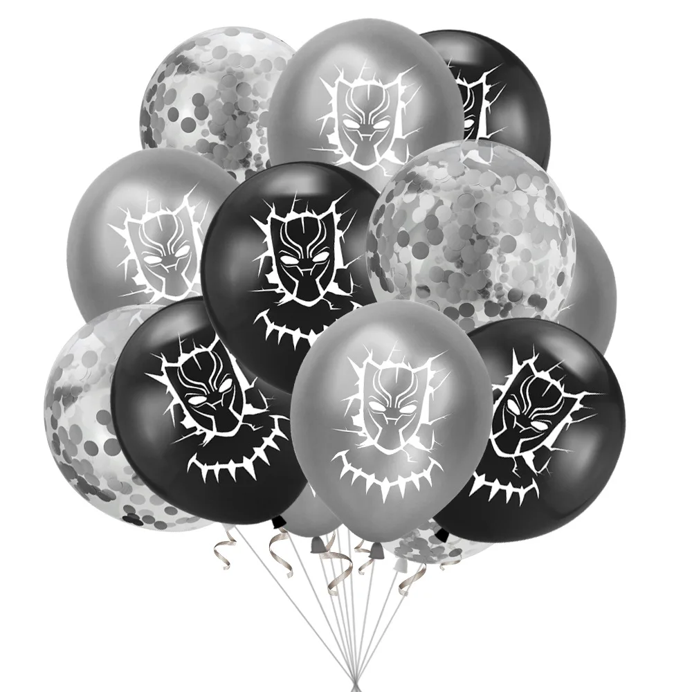 

10/20Pcs MARVEL Avengers Black Panther Super Hero Latex Balloons Birthday Party Balloons Kids Birthday Baby Shower Party Decor