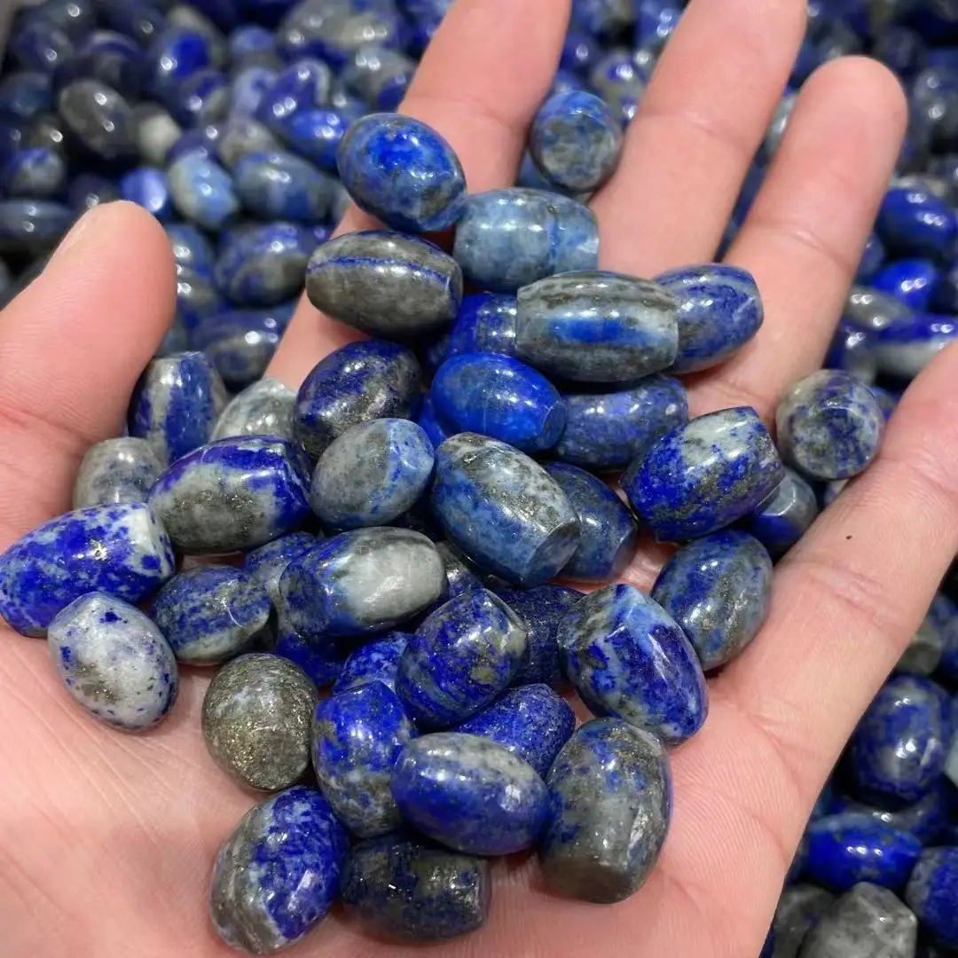 

Natural lapis lazuli stone tongzhu quartz crystal rolling bulk crystal treatment