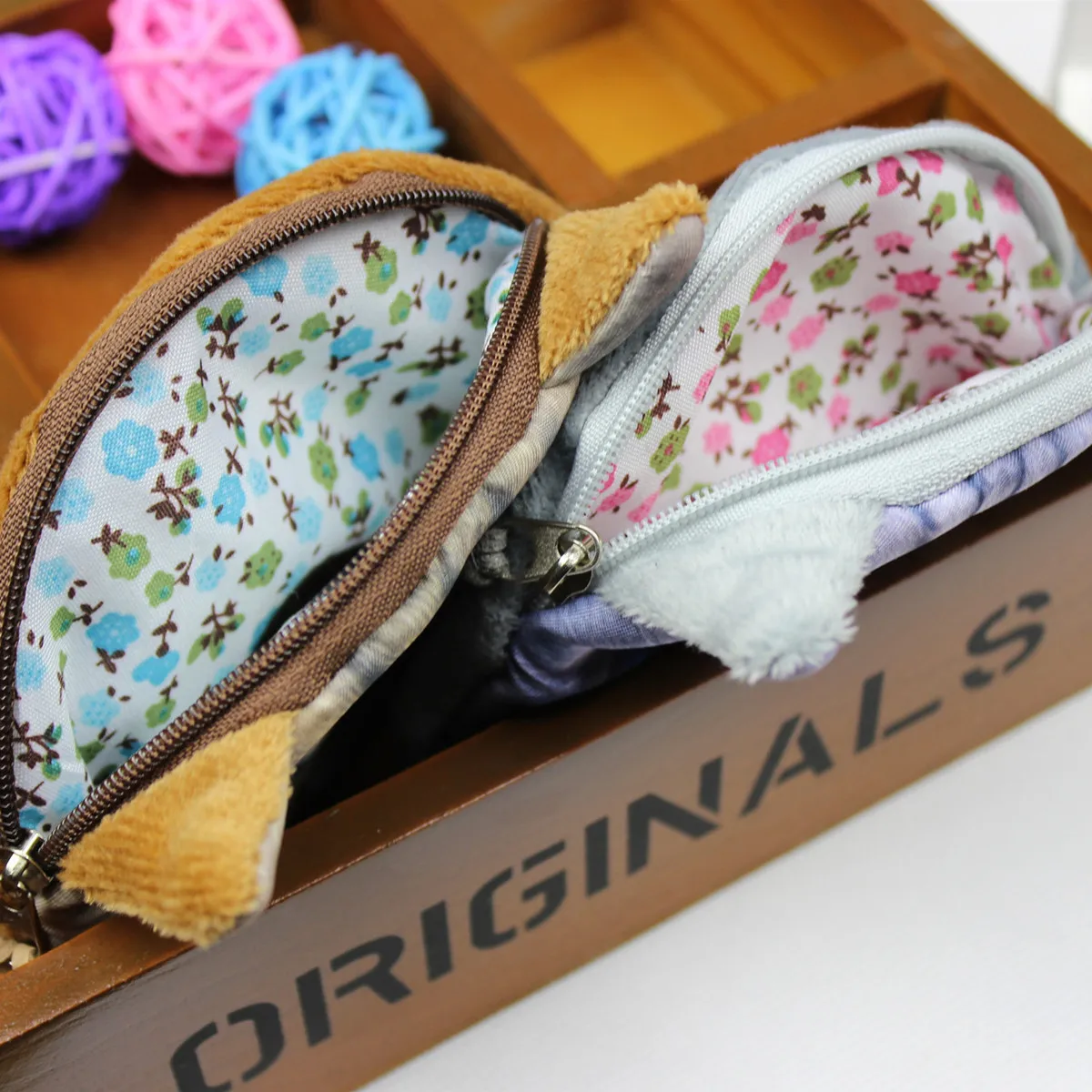 Милый 3D кошелек для монет с лицом кошки детский чехол на молнии Детский Kawai сумка