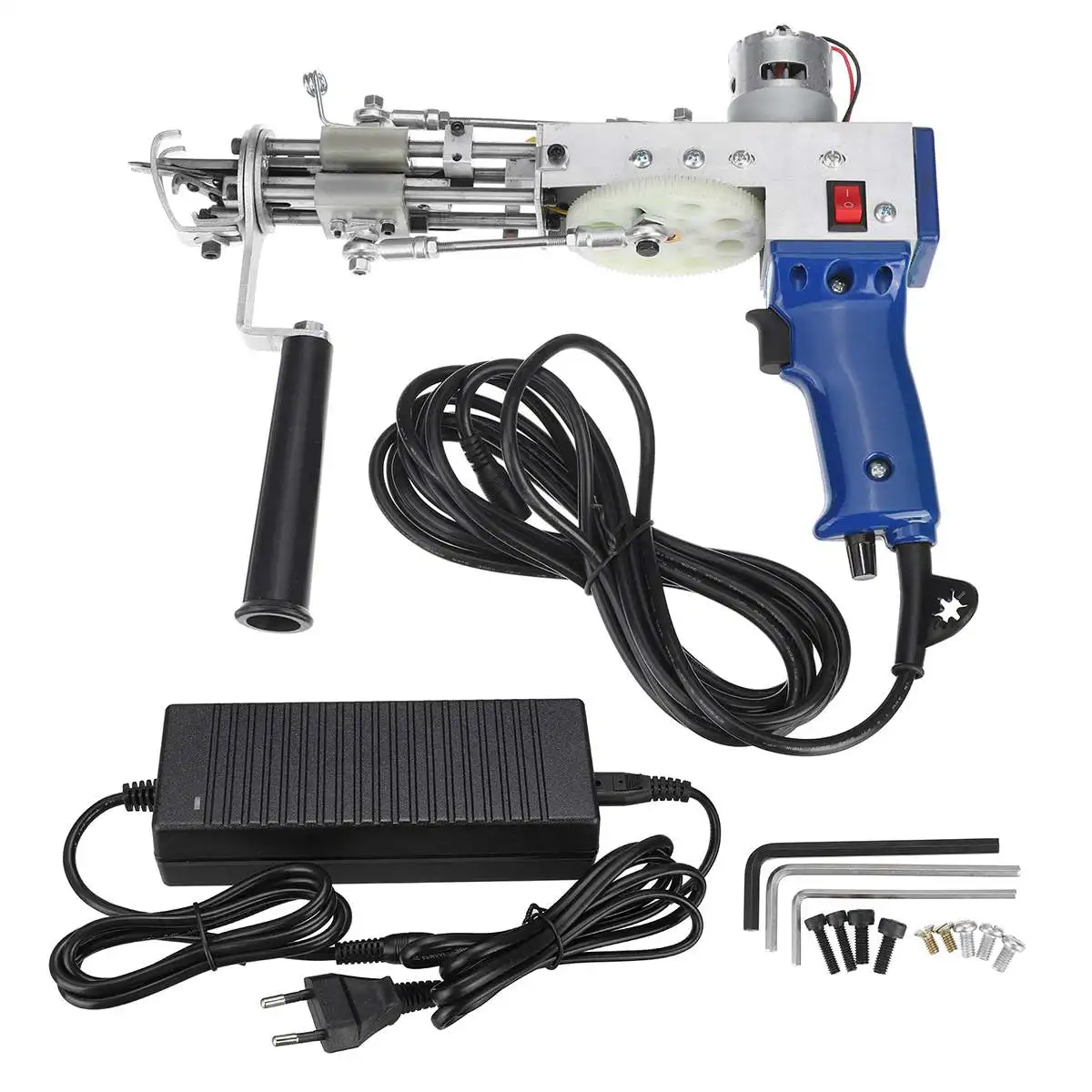 

110V-220V 50~60HZ Electric Carpet Tufting Gun Carpet Weaving Flocking Machines Loop Pile Cut Pile Power Tool Hand Gun EU US Plug