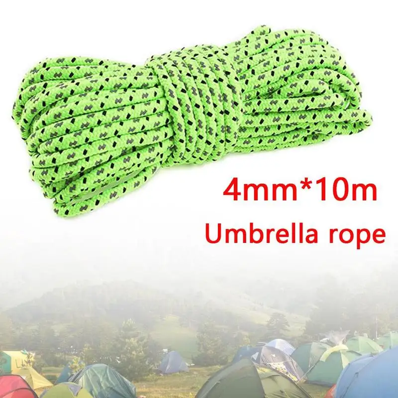 10 м многофункциональная веревка Светоотражающая аксессуары для спорта на