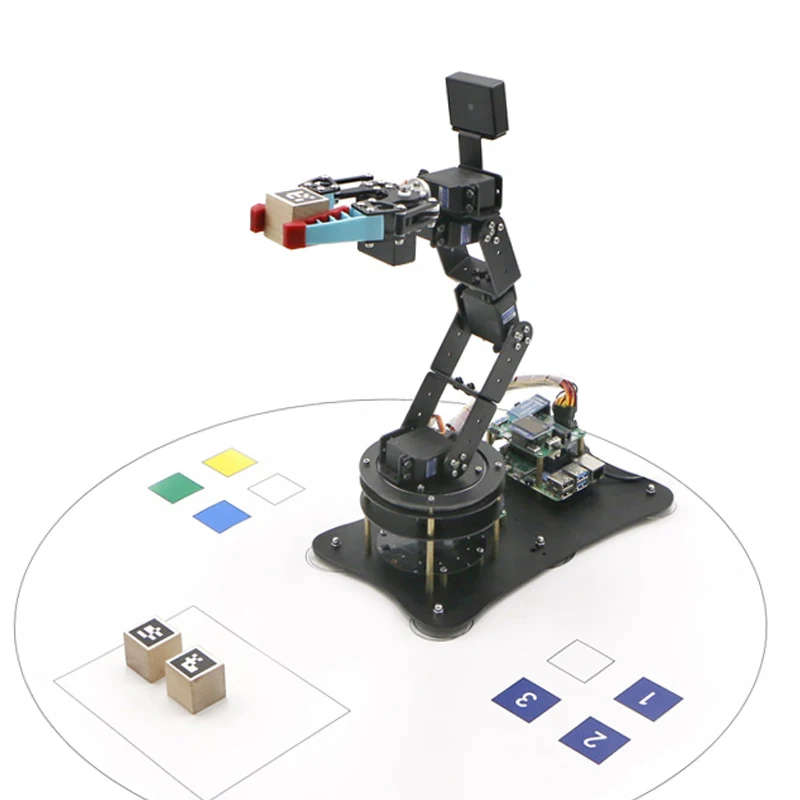 

Moveit 6 Dof Robot Arm Smart Robotic Arm Ai Vision with STM32 Flexible Claw for Raspberry Pi ROS for Jetson Nano Open Source